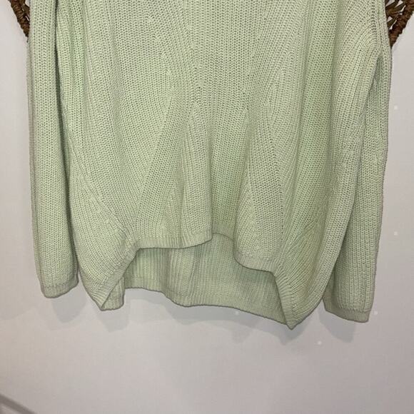 Banana Republic mint green knit sweater size large - Picture 2 of 6